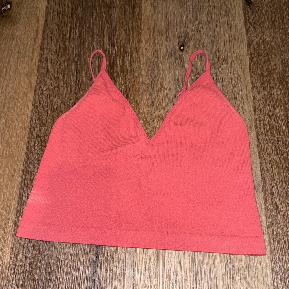Women's Pink/Red Crop Top